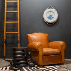 Grande carrucola nautica antica a forma di blocco e di bozzello, 1850-1930 ca.