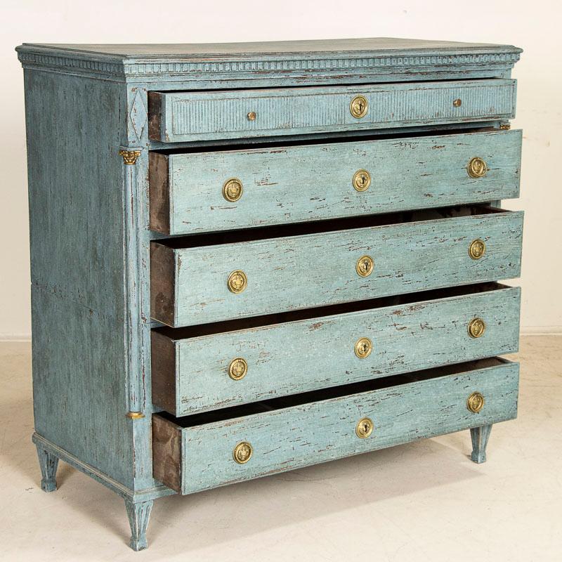 antique blue chest