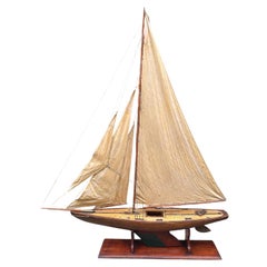 Large Antique Boat Model