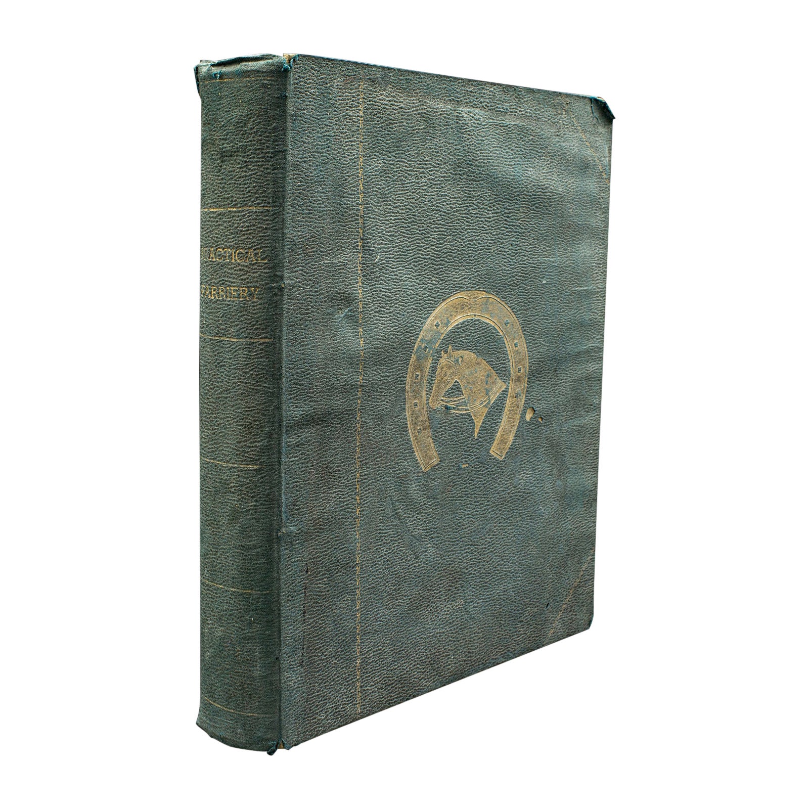 Libro antico di grandi dimensioni, Moderna pratica di maniscalco, WJ Miles, Inglese, Circa 1900