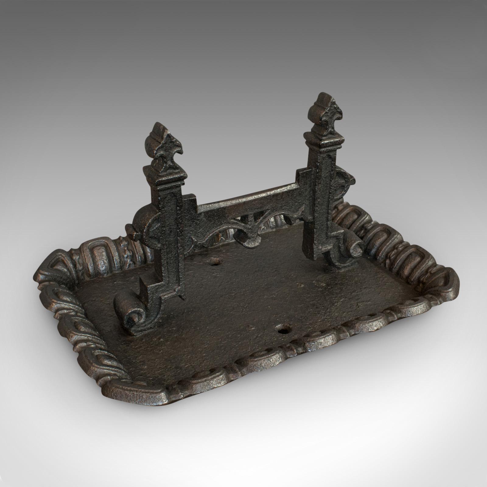 Large Antique Boot Scraper, English, Wrought Iron, Aesthetic Period, circa 1880 2