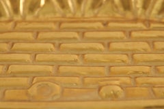 Large Antique Brass Circular Tray