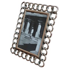 Antique Brass Ring Photograph Frame. English, Late 19th Century