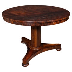 Grande table de petit déjeuner anglaise, plateau basculant, centre, présentoir, William IV