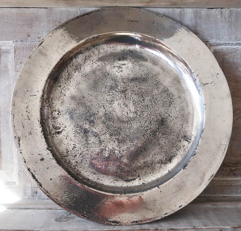 Wonderful highly polished pewter charger. Measures: (22 inches).

Amazing distressed patina

Provenance: Bowood House, Near Bath, Wiltshire, England

English, Mid-18th Century. Most likely, London.

The pewter has been polished to its