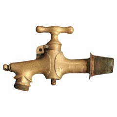 Large Antique Bronze Barrel Spout from France, 19th Century