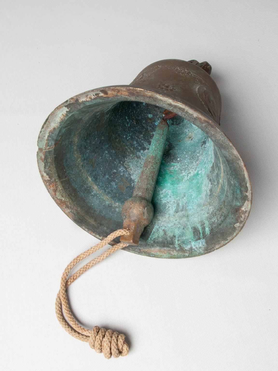 19th Century  Antique Bronze Bell with Original Clapper  For Sale