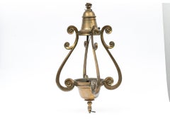 Large Antique Bronze Fixture From A French Luxury Liner