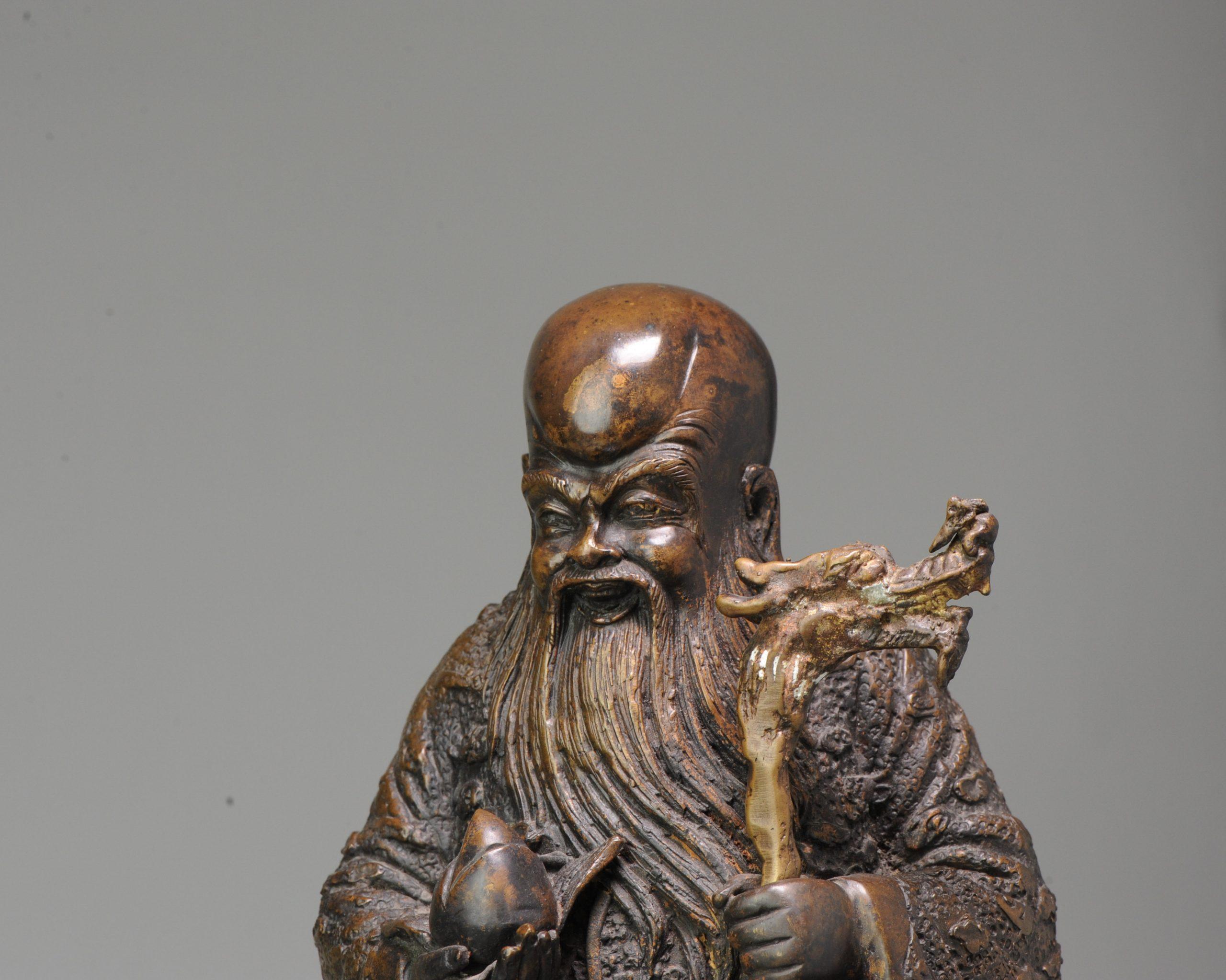 Description
Nicely made artifact dating to the 19th or 20th century. Depicting Shou Lao the god of immortality on a mythical