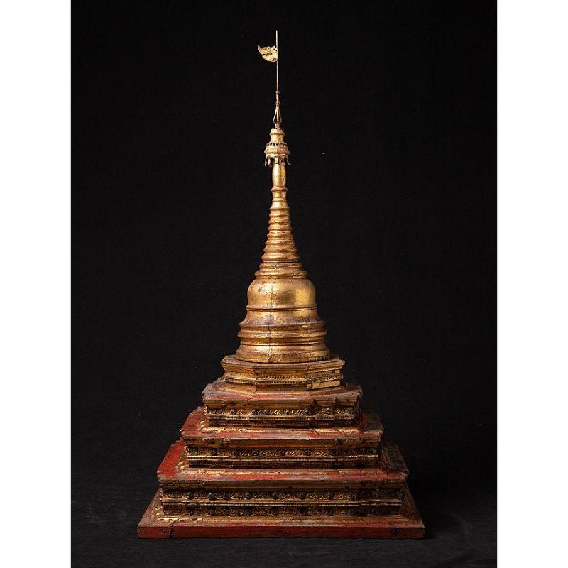 Large Antique Burmese Stupa from Burma For Sale 8