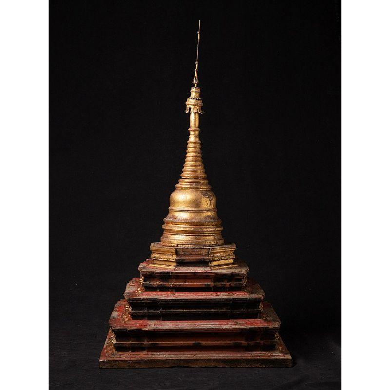 Large Antique Burmese Stupa from Burma For Sale 9