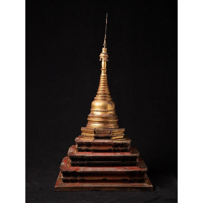 Large Antique Burmese Stupa from Burma For Sale 10