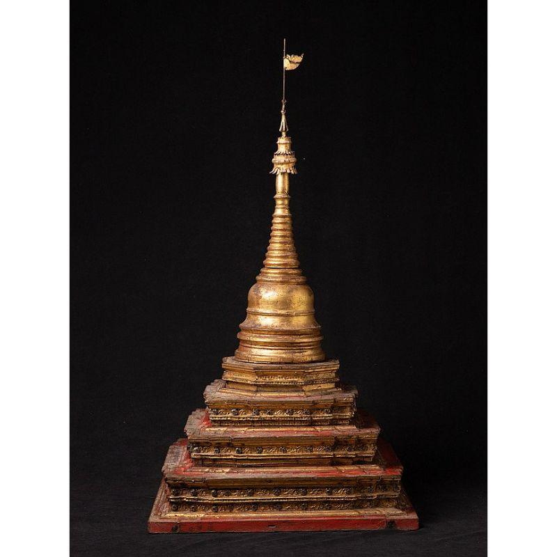 Large Antique Burmese Stupa from Burma For Sale 12