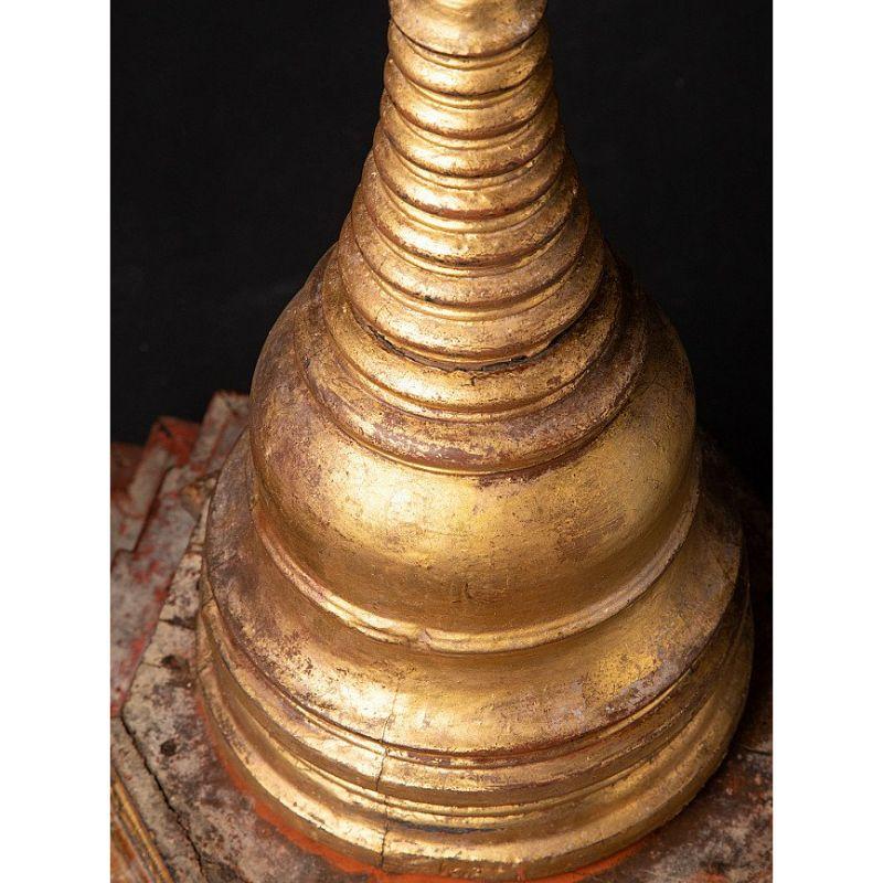Large Antique Burmese Stupa from Burma For Sale 1
