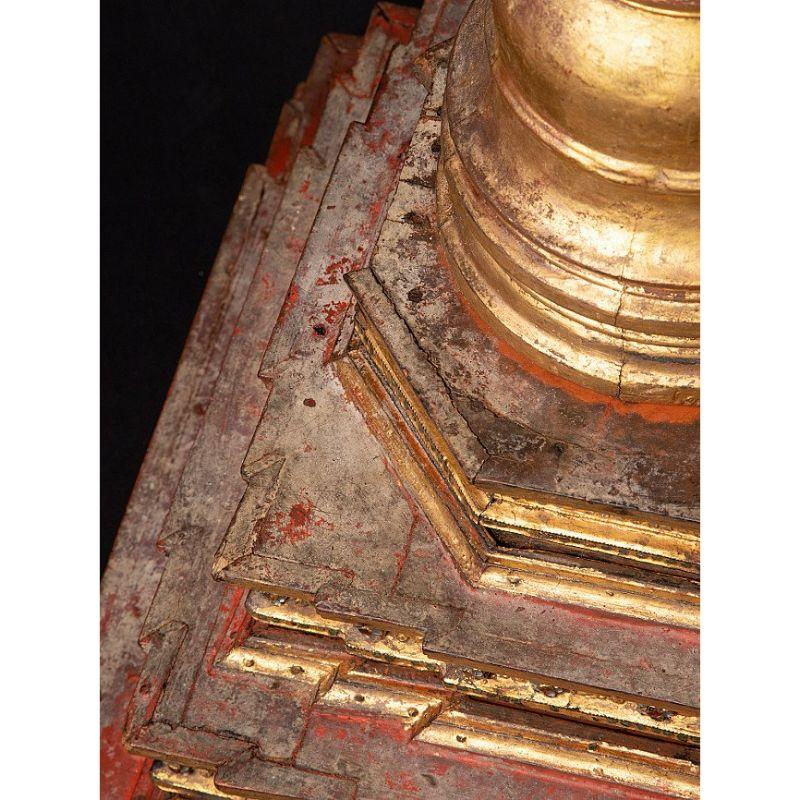 Large Antique Burmese Stupa from Burma For Sale 2