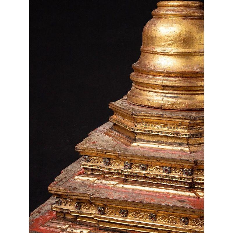 Large Antique Burmese Stupa from Burma For Sale 4