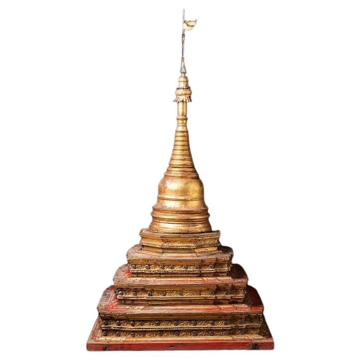 Large Antique Burmese Stupa from Burma For Sale