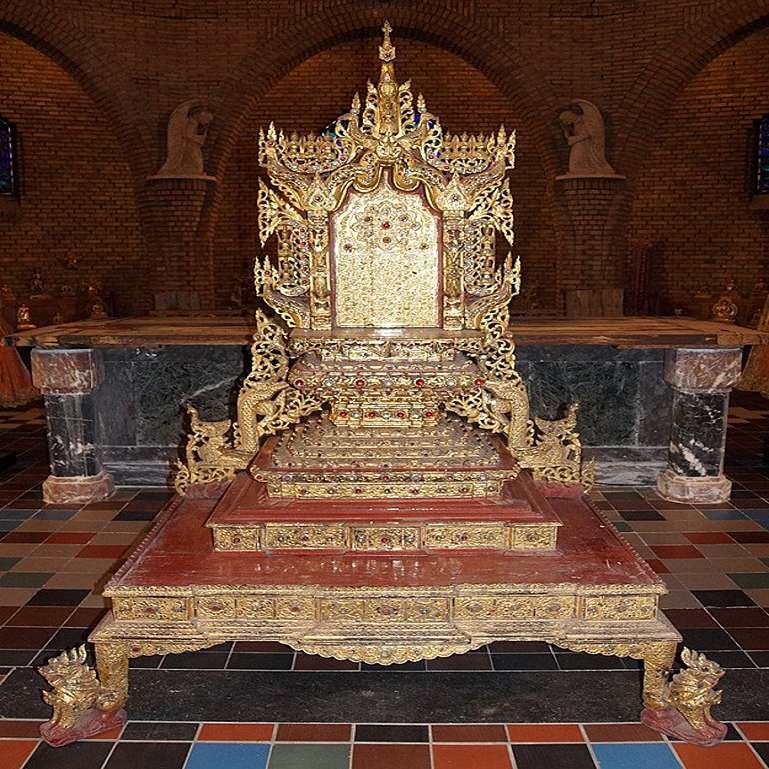 Large Antique Burmese Throne from Burma