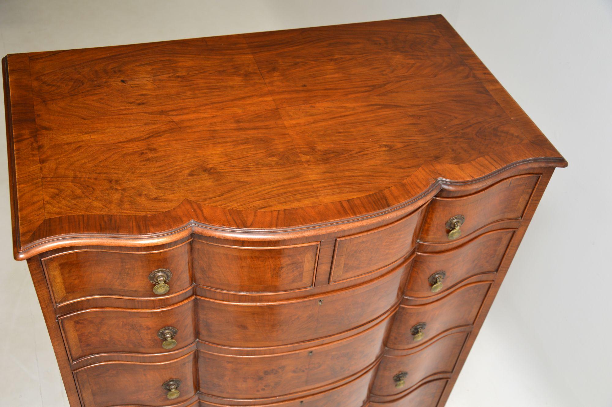 Large Antique Burr Walnut Chest of Drawers 2