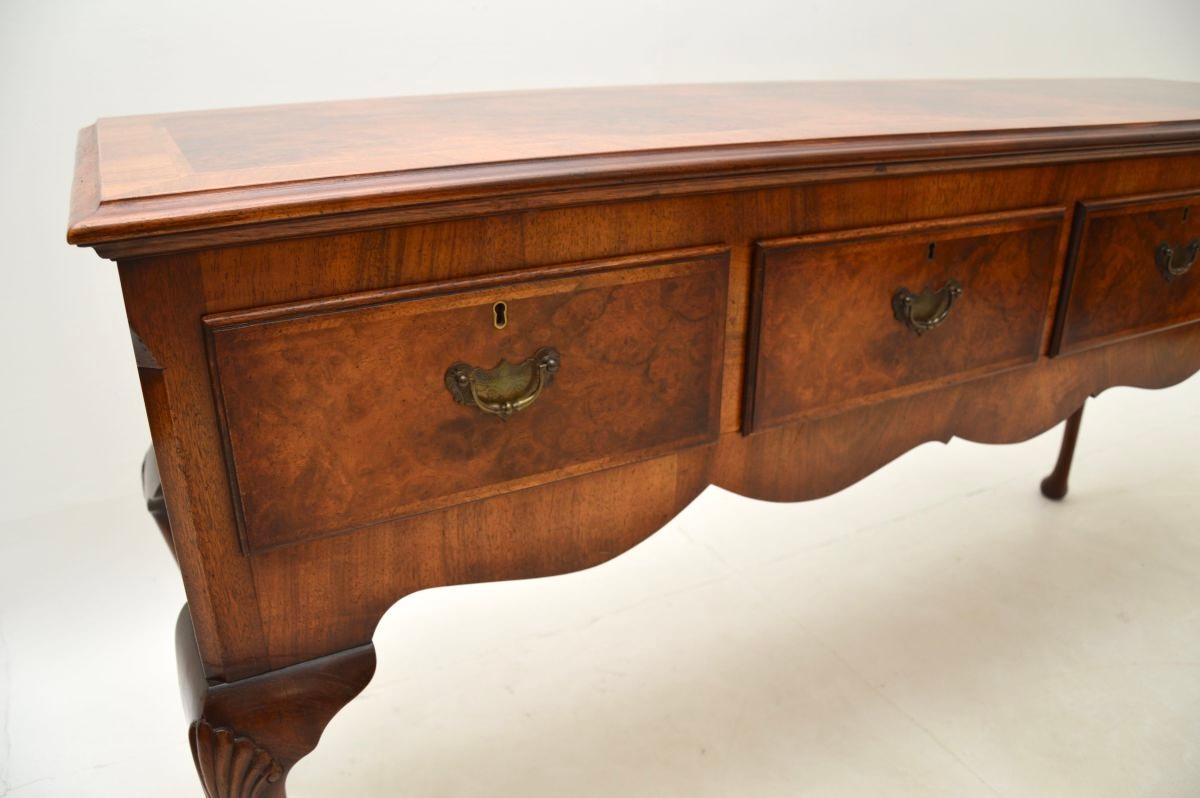 Large Antique Burr Walnut Console Table 4
