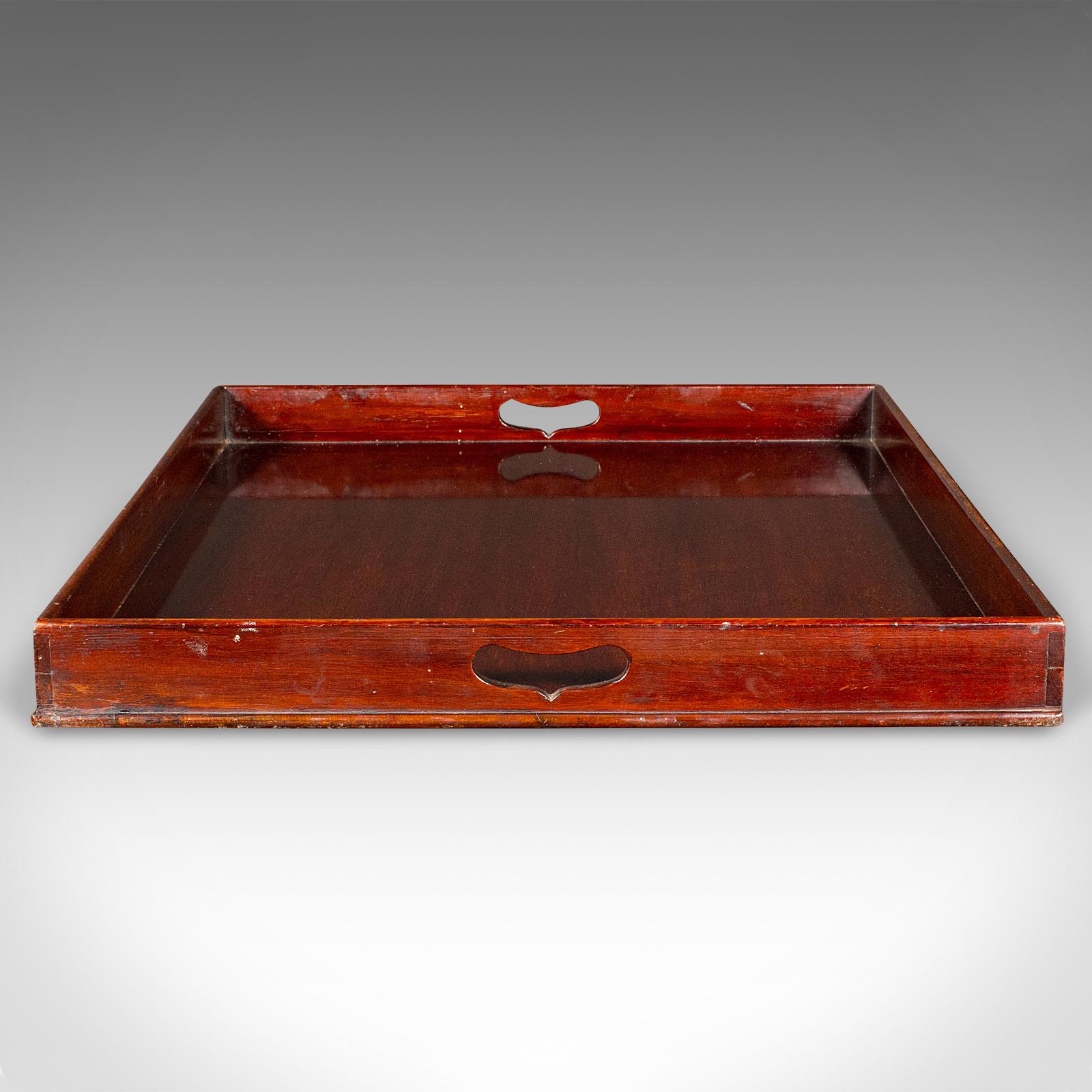 Large Antique Butler's Tray, English Walnut, Afternoon Tea Valet, Georgian, 1800 In Good Condition In Hele, Devon, GB