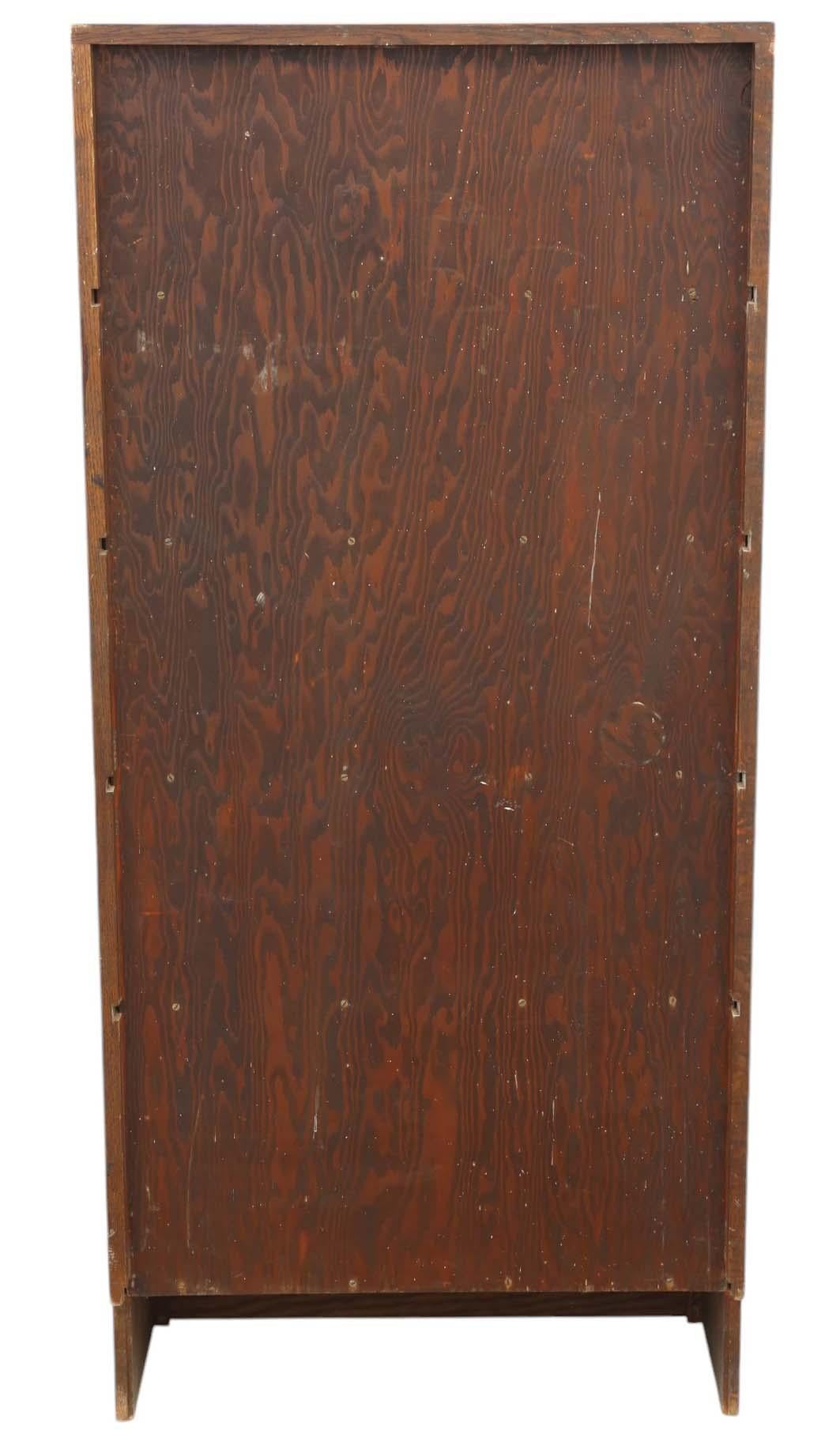Large Antique c.1925 Oak Bookcase – High-Quality Shop Display Cabinet im Angebot 1