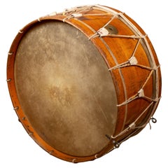 Large Antique Calfskin Begium Drum, circa 1900