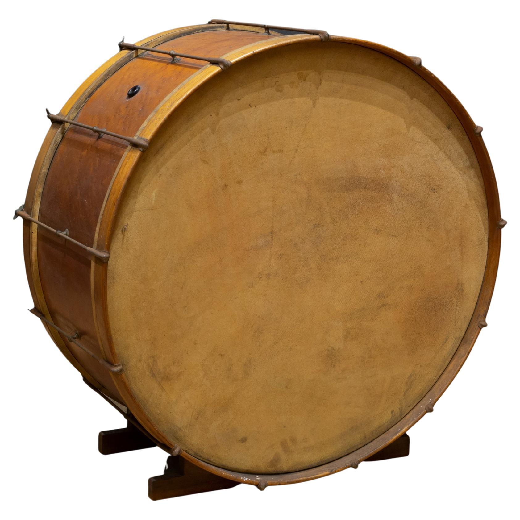 Large Antique Calfskin Drum c.1920