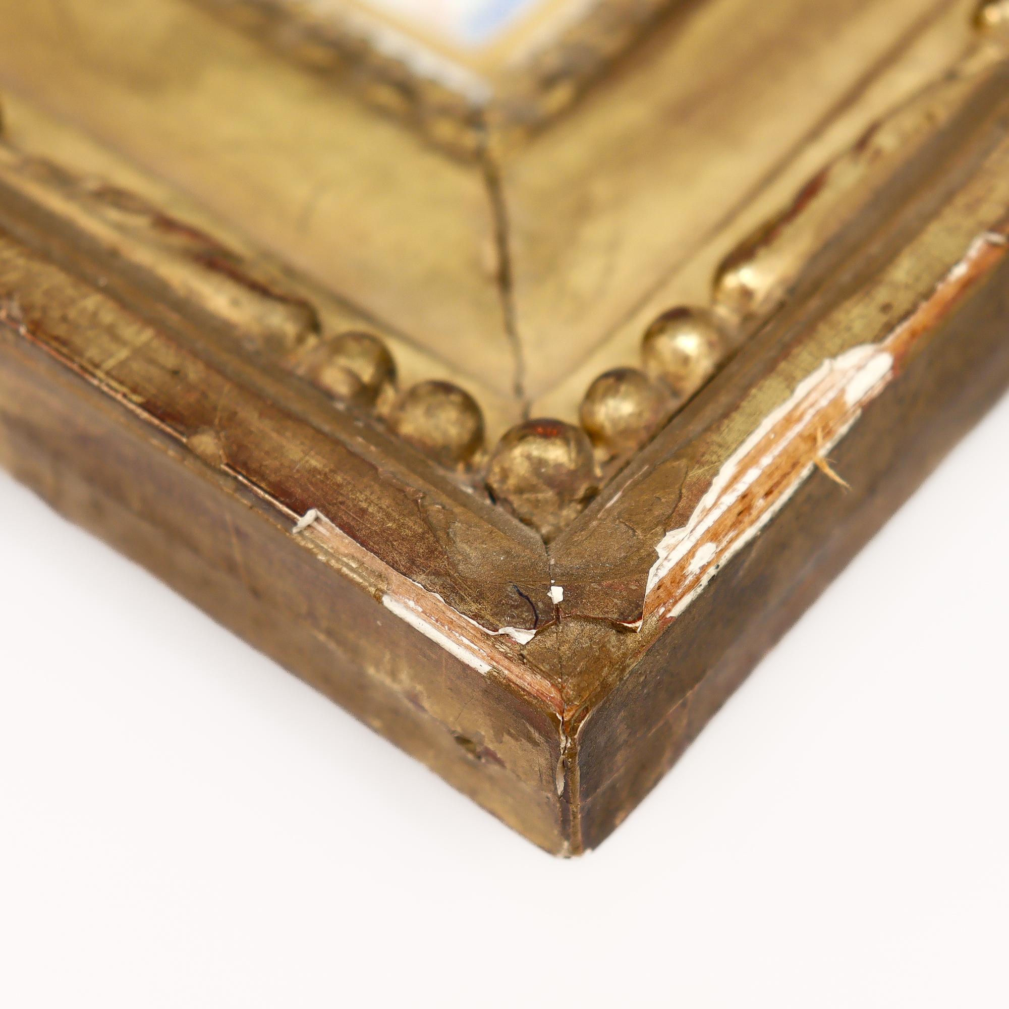 Grande plaque ancienne en porcelaine de Capodimonte représentant une naïade ou une nymphe d'eau en vente 11