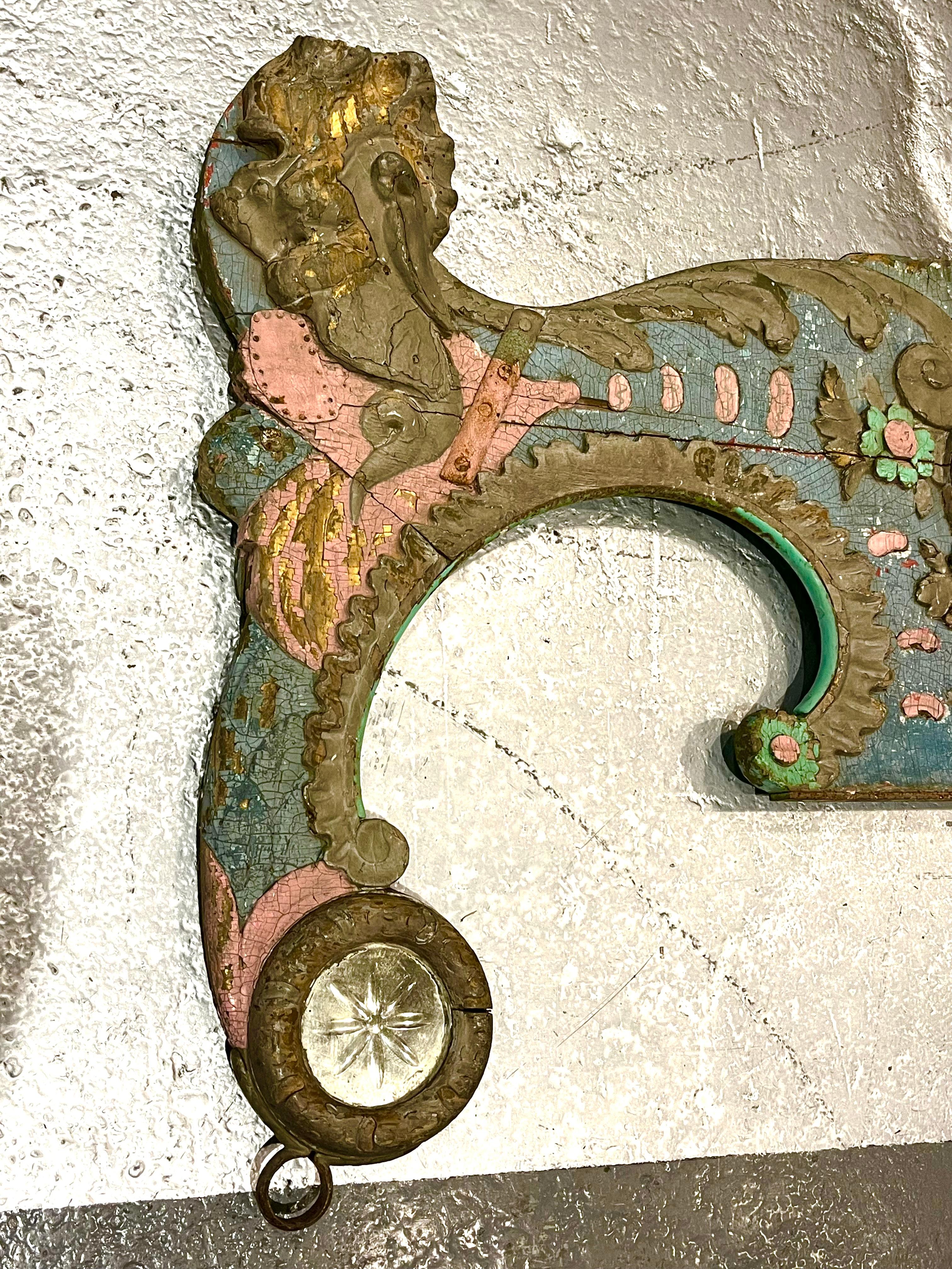 Artisanat Grand élément de manège ancien, vers 1890 en vente