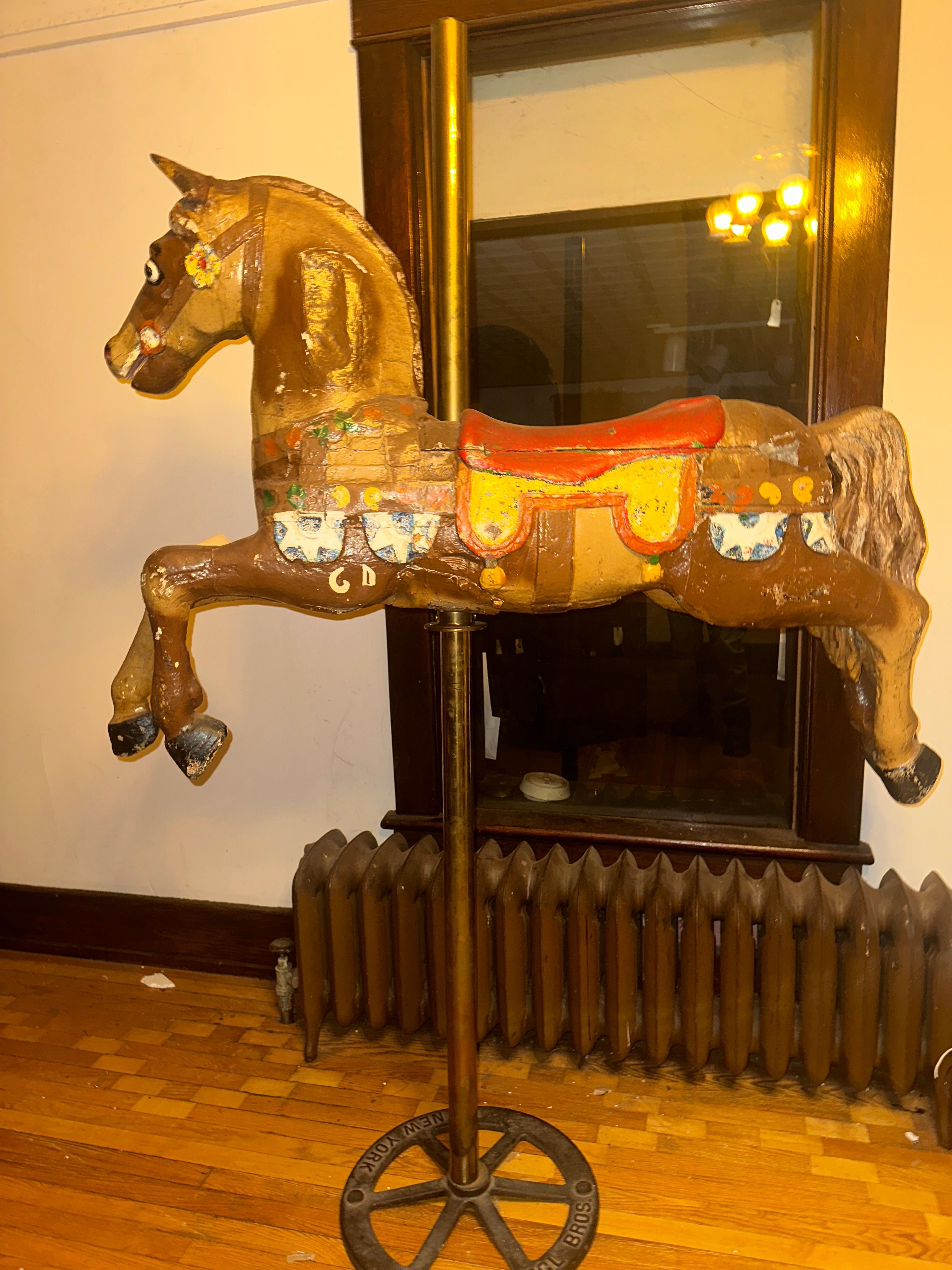 Metal Large Antique Carousel Horse 