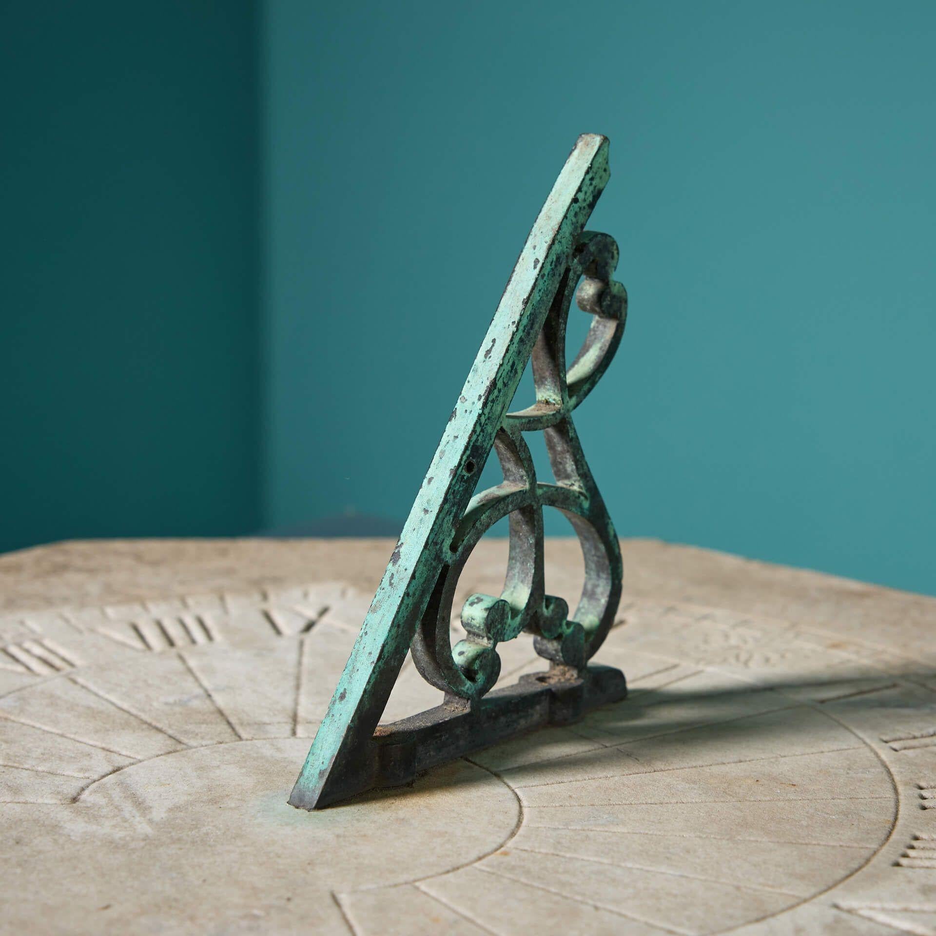 19th Century Large Antique Carrara Marble Sundial Plate For Sale