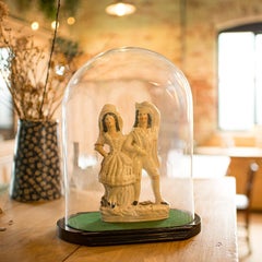 Large Antique Carriage Clock Dome, English, Glass, Display, Showcase, Victorian