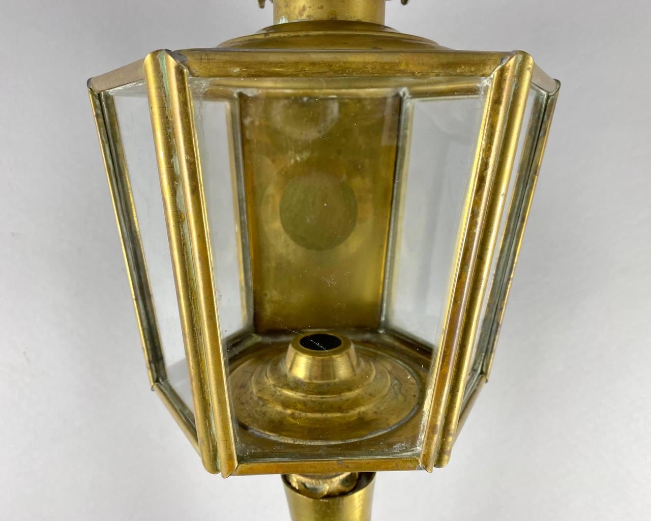 Large Antique Carriage Lantern with an Eagle, Belgium, 1920 For Sale 1