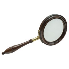 Large Antique Cartographer's Magnifying Glass, English, Library, Optic, Georgian