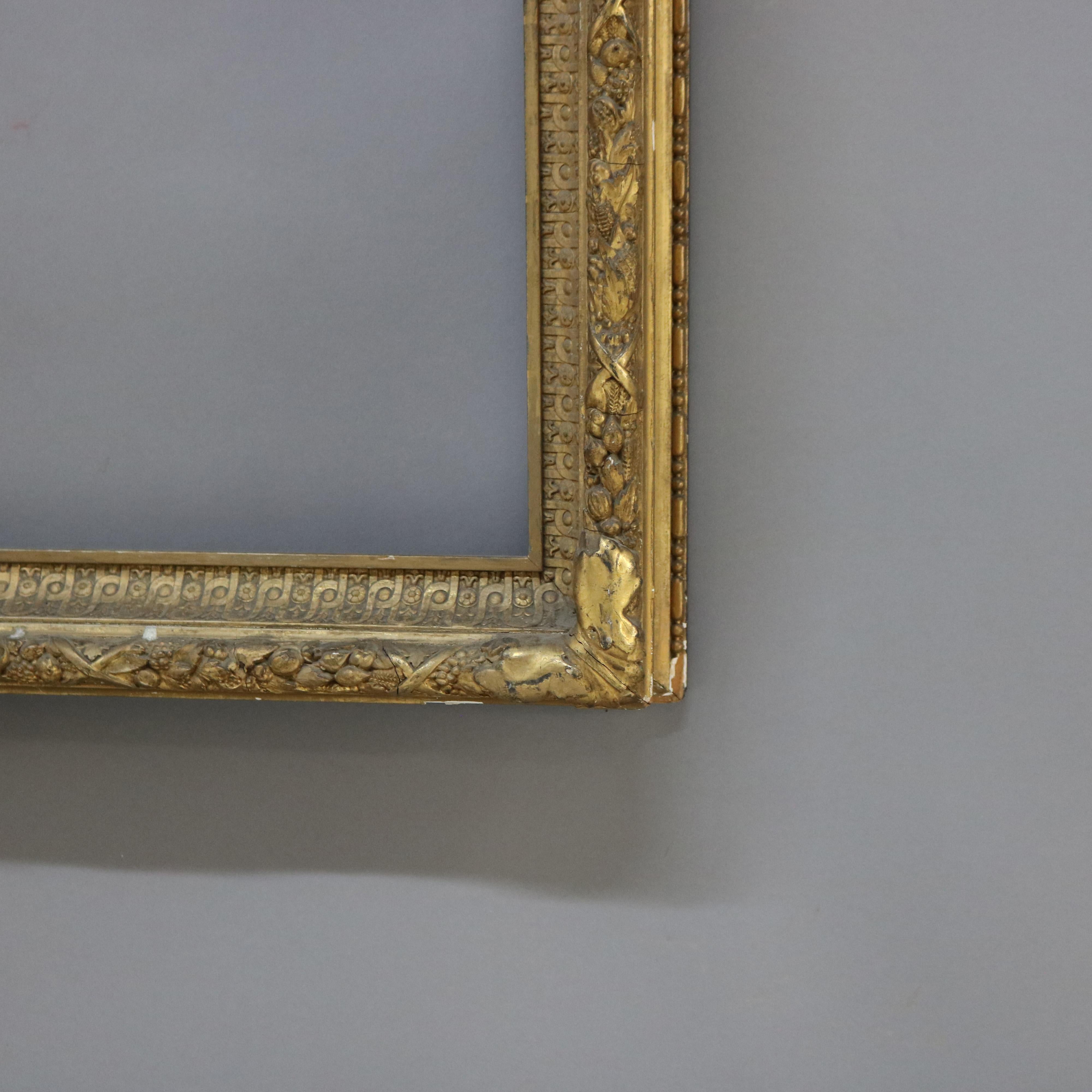 ***Reduced In-House Delivery Rates - Click on “Ask Seller” to Request a Quote***

Large Antique Carved Gilt Wood Frame C1900

Measures - 30