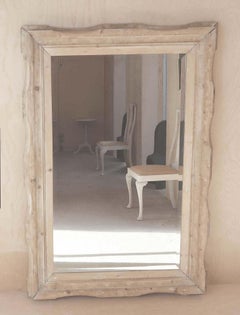 Grand Antique Mirror en pin sculpté, anglais, 19ème siècle