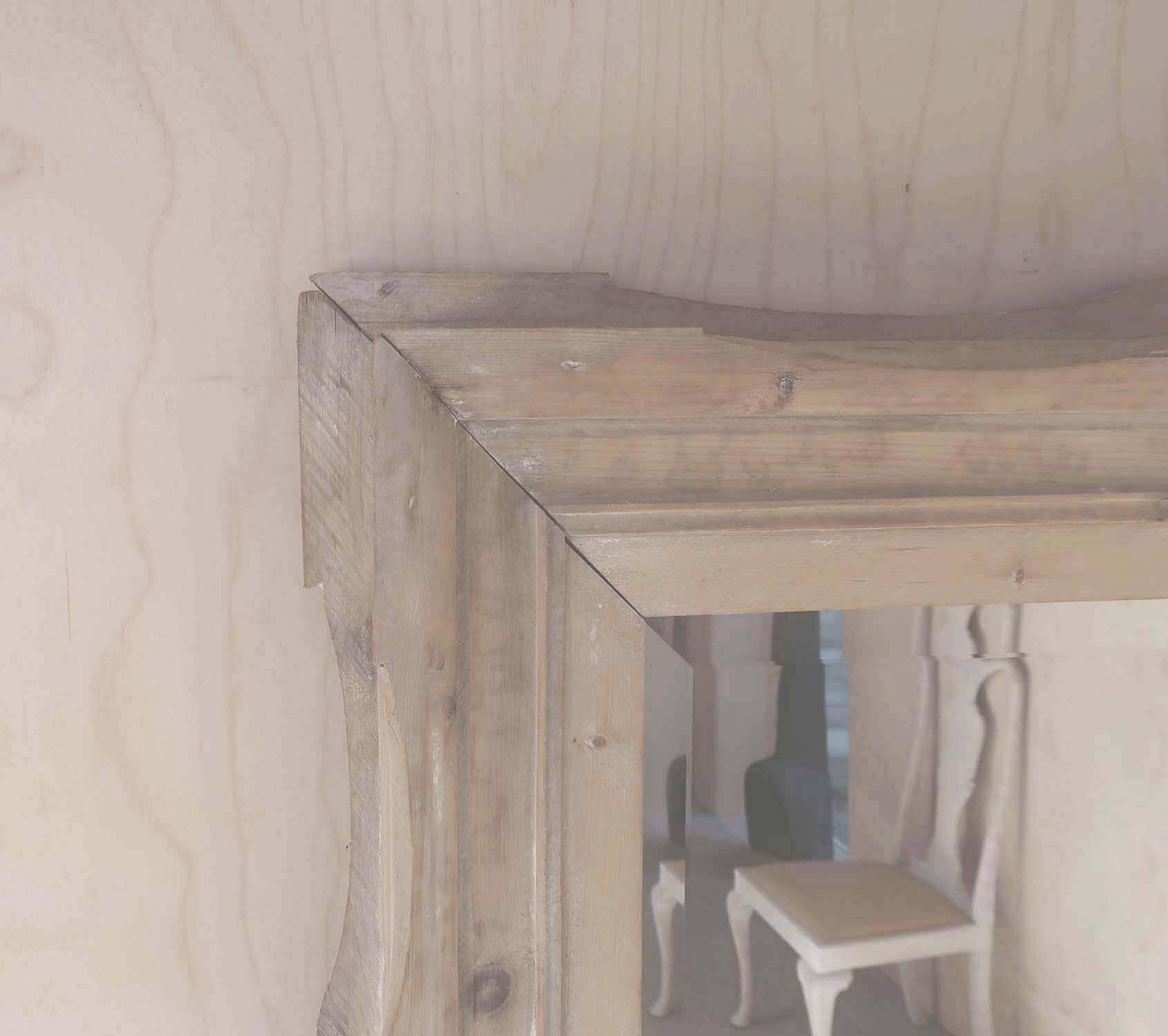 Country Grande specchio antico di pino intagliato, inglese, XIX secolo in vendita