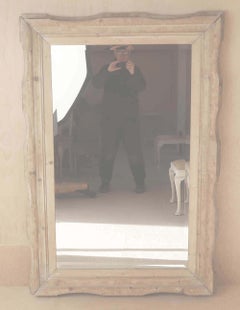 Large Antique Carved Pine Mirror, English, 19th Century