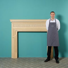 Large Antique Carved Wooden Fireplace