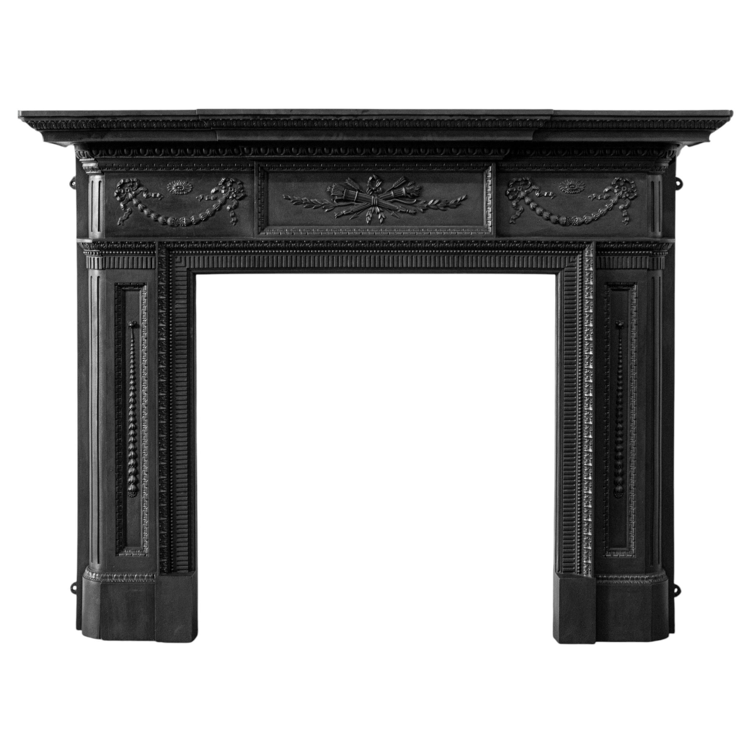 Why is cast iron used for fireplaces?