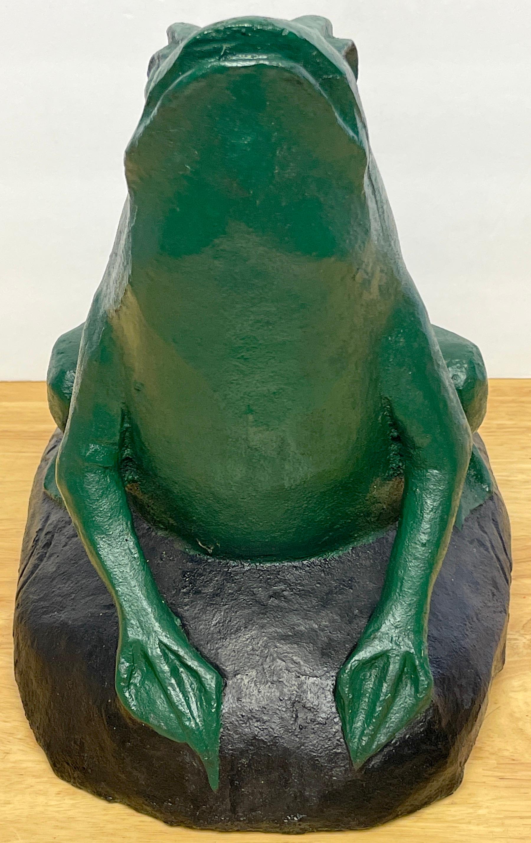 cast iron frog doorstop