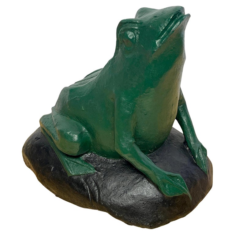 Sumnacon Cast Iron Frog Door Stop – Heavy Duty Floor Stopper, No Drilling Needed, Retro White