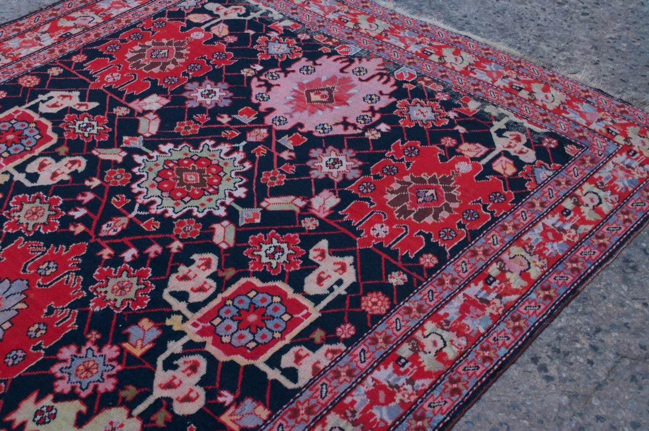Wool Large Antique Caucasian Karabagh Carpet / Runner For Sale