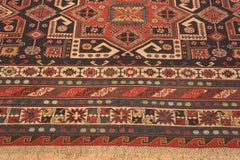 Large Antique Caucasian Soumak Rug. Size: 14 ft 6 in x 17 ft