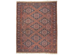 Großer antiker kaukasischer „Sumak“-Teppich (DK-125-4)