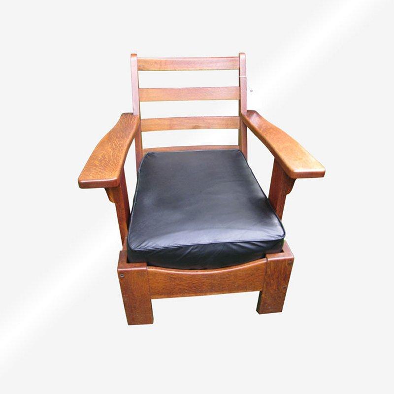 Grande chaise longue/à accoudoir ancienne Charles Limbert - W4982 en vente 1