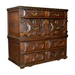 Large Antique Chest of Drawers, 17th Century, English, Oak