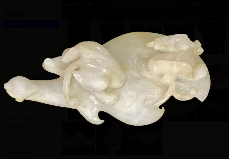 Antique Chinese hand carved Nephrite Jade Belt Buckle $_12.JPG?set_id=880000500F main image 4