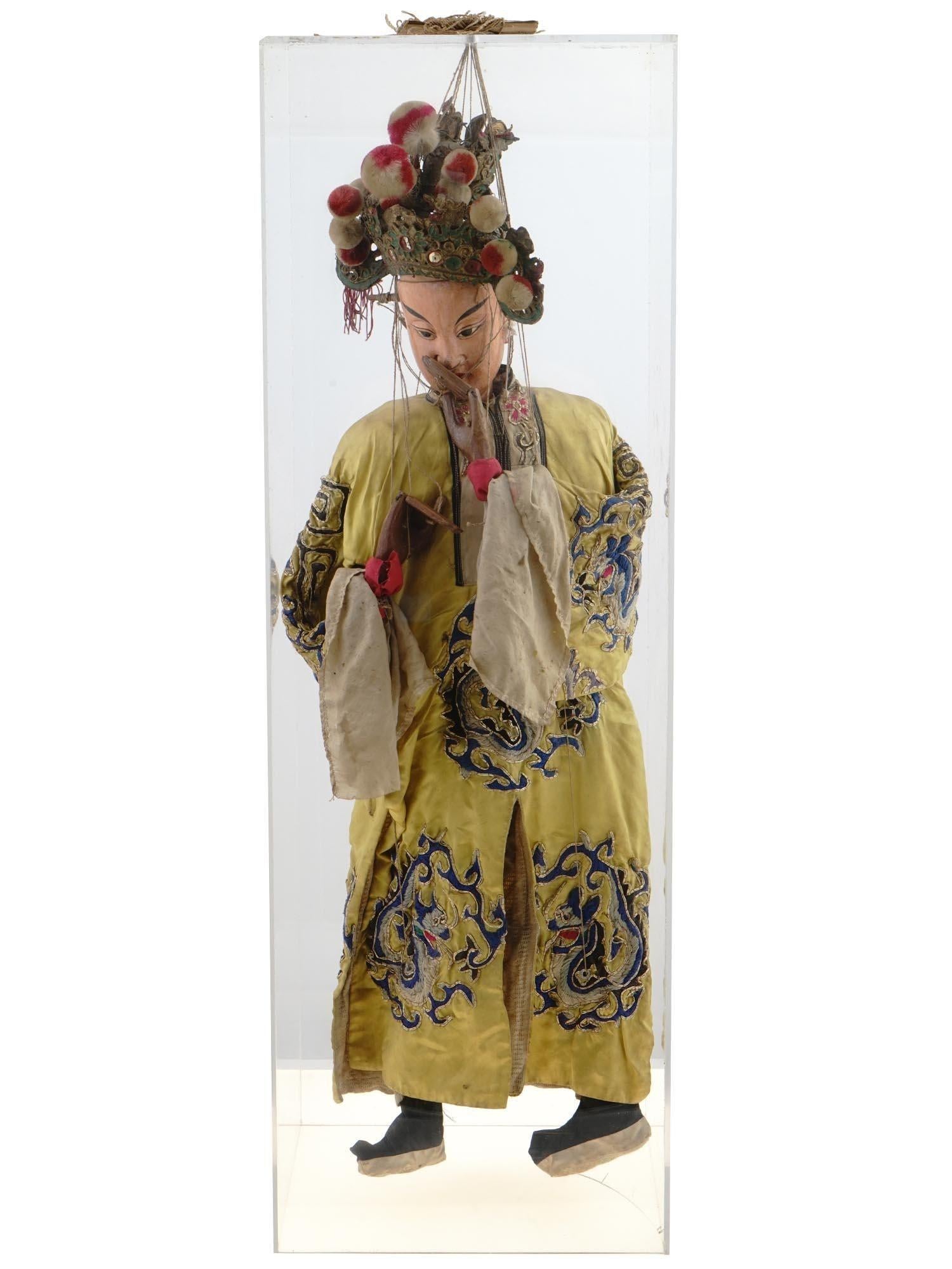 Large Antique Chinese Ceremonial Marionette In Good Condition For Sale In New York, NY